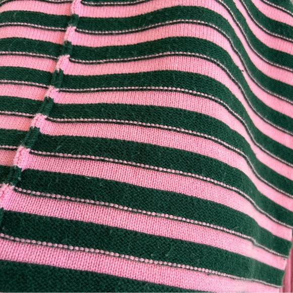 Anthropologie/Maeve Sweater Women Medium Pullover Boxy Slouchy Stripe Pink Green - Picture 10 of 10